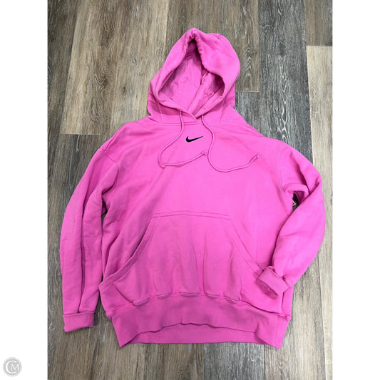 Athletic Sweatshirt Hoodie By Nike Apparel In Pink, Size: S