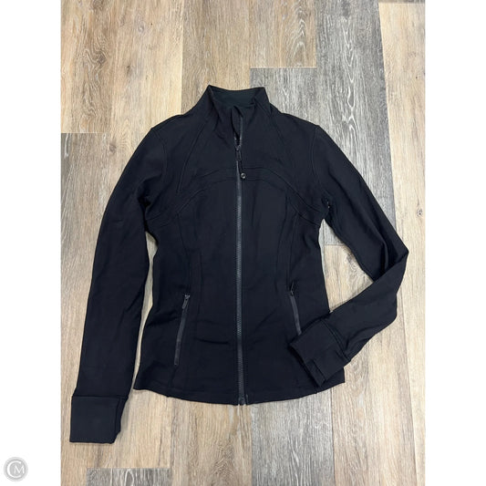 Athletic Jacket By Lululemon In Black, Size: 6
