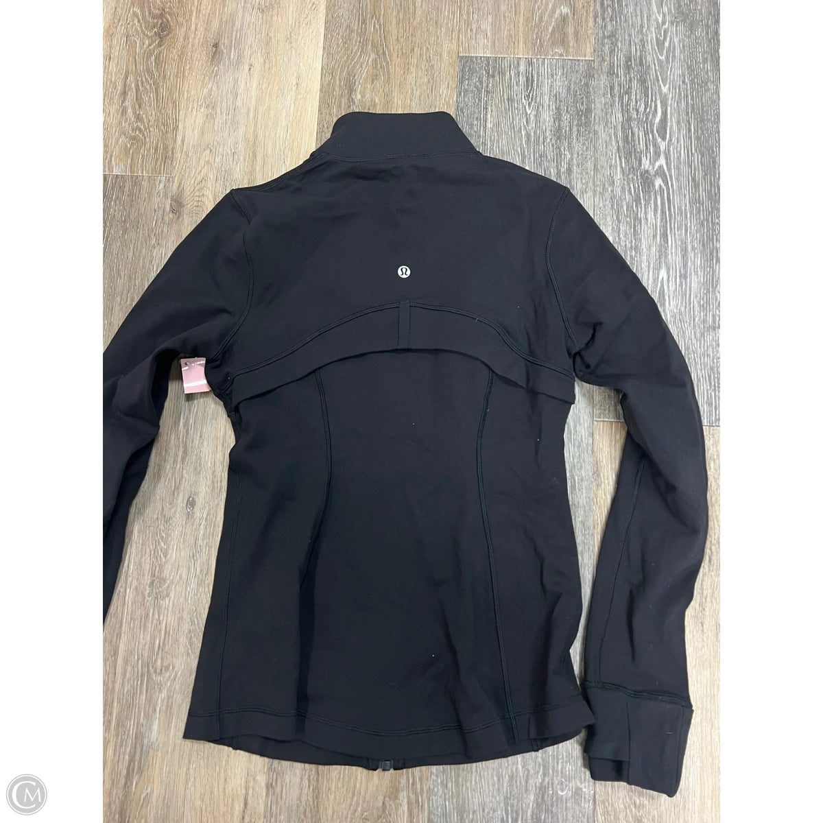 Athletic Jacket By Lululemon In Black, Size: 6