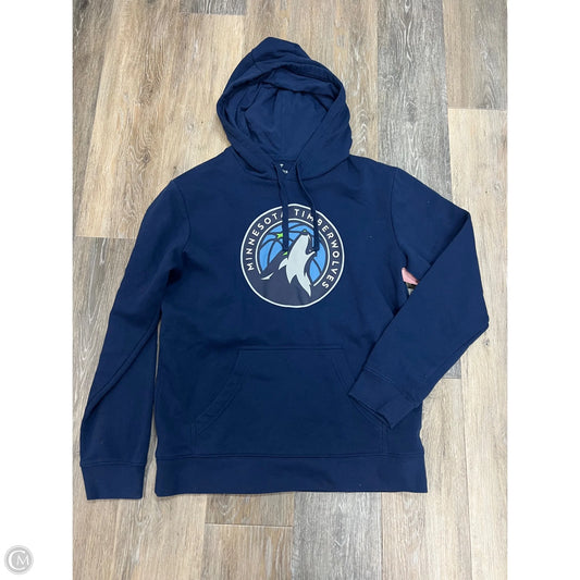 Athletic Sweatshirt Hoodie By Fanatics In Blue, Size: M