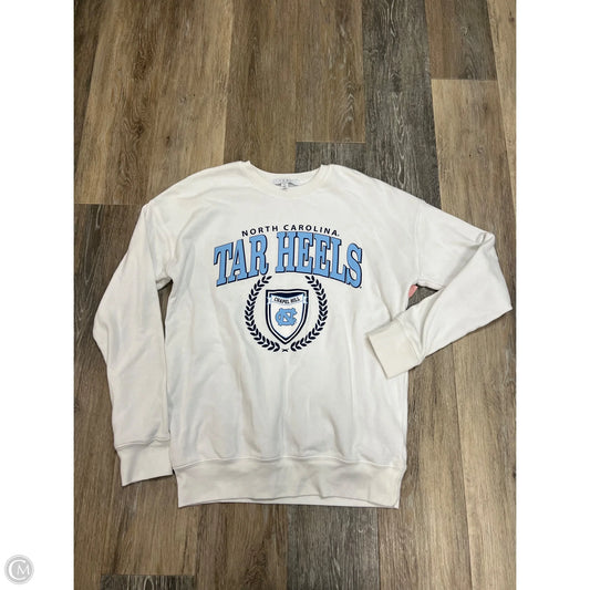 Athletic Top Long Sleeve  By Wear by Erin Andrews In White, Size: S