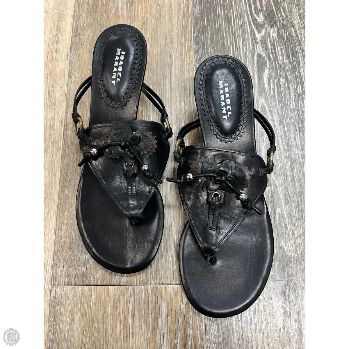 Sandals Designer By Isabel Marant In Black, Size: 8/38