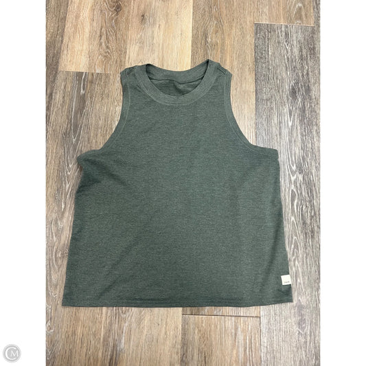 Athletic Tank Top By Vuori In Green, Size: S