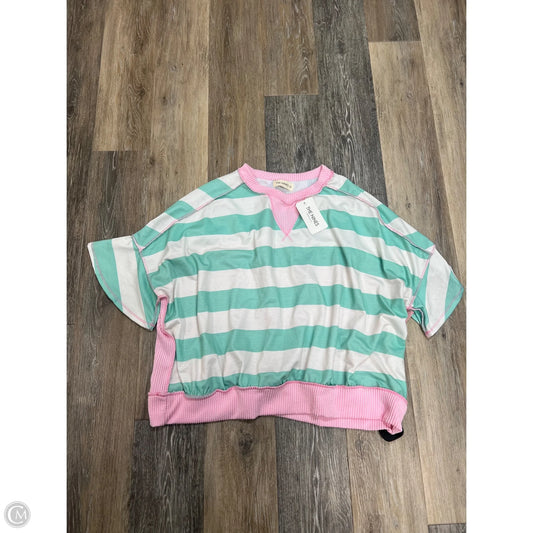 Top Short Sleeve By The Nines In Striped Pattern, Size: L