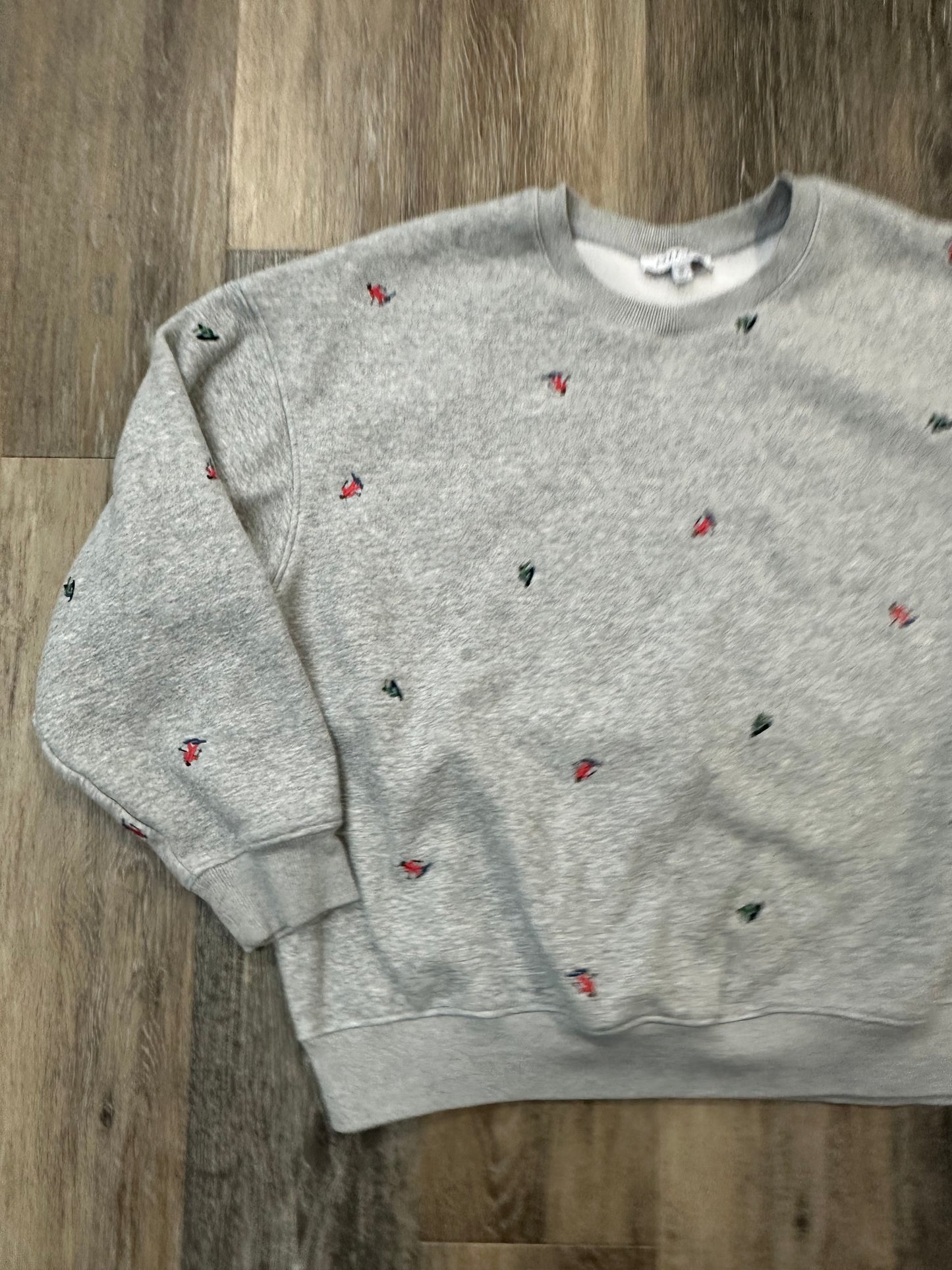 Top Long Sleeve By Gilli In Grey, Size: S