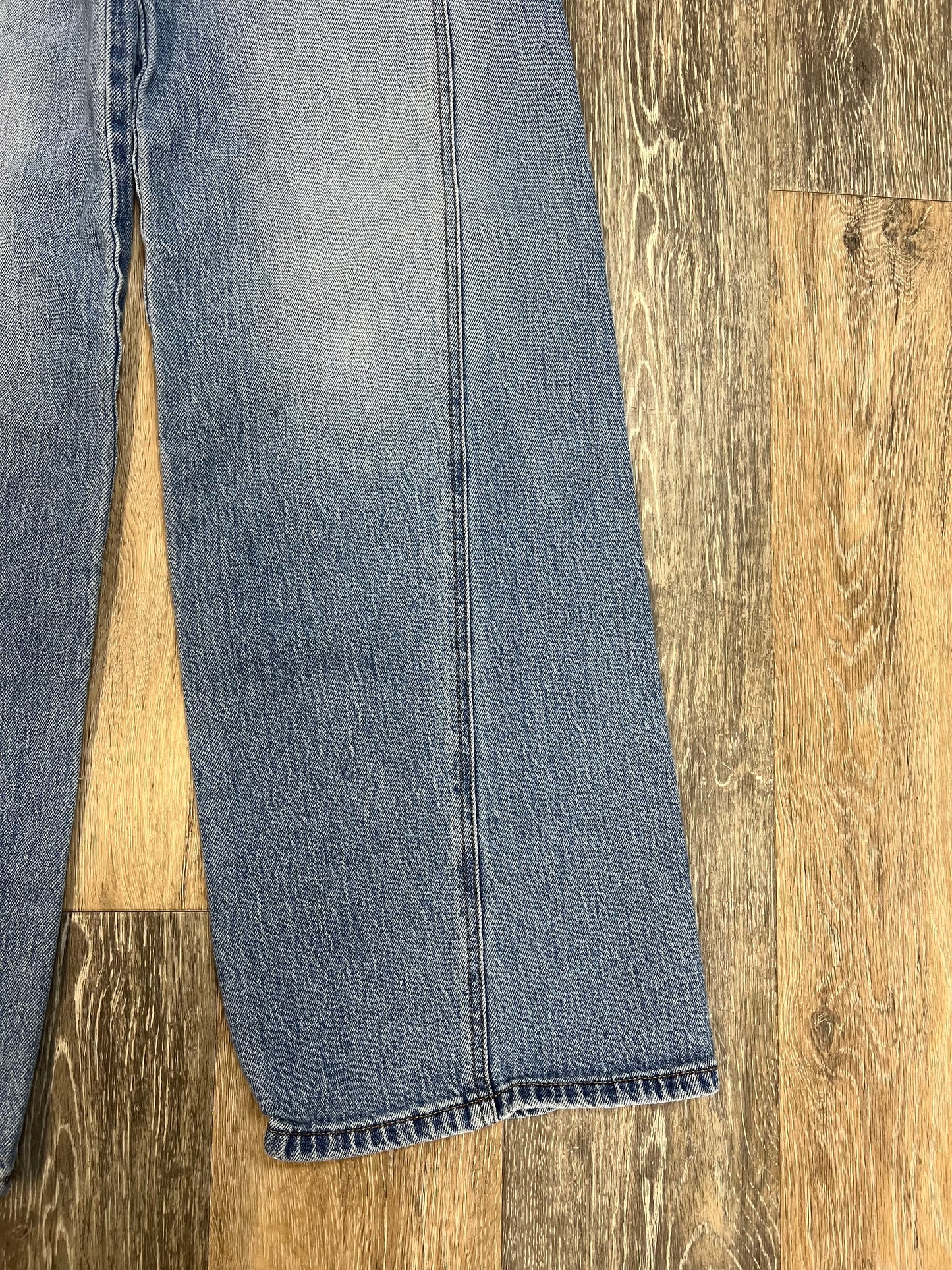 Jeans Wide Leg By Evereve In Blue Denim, Size: 4/27