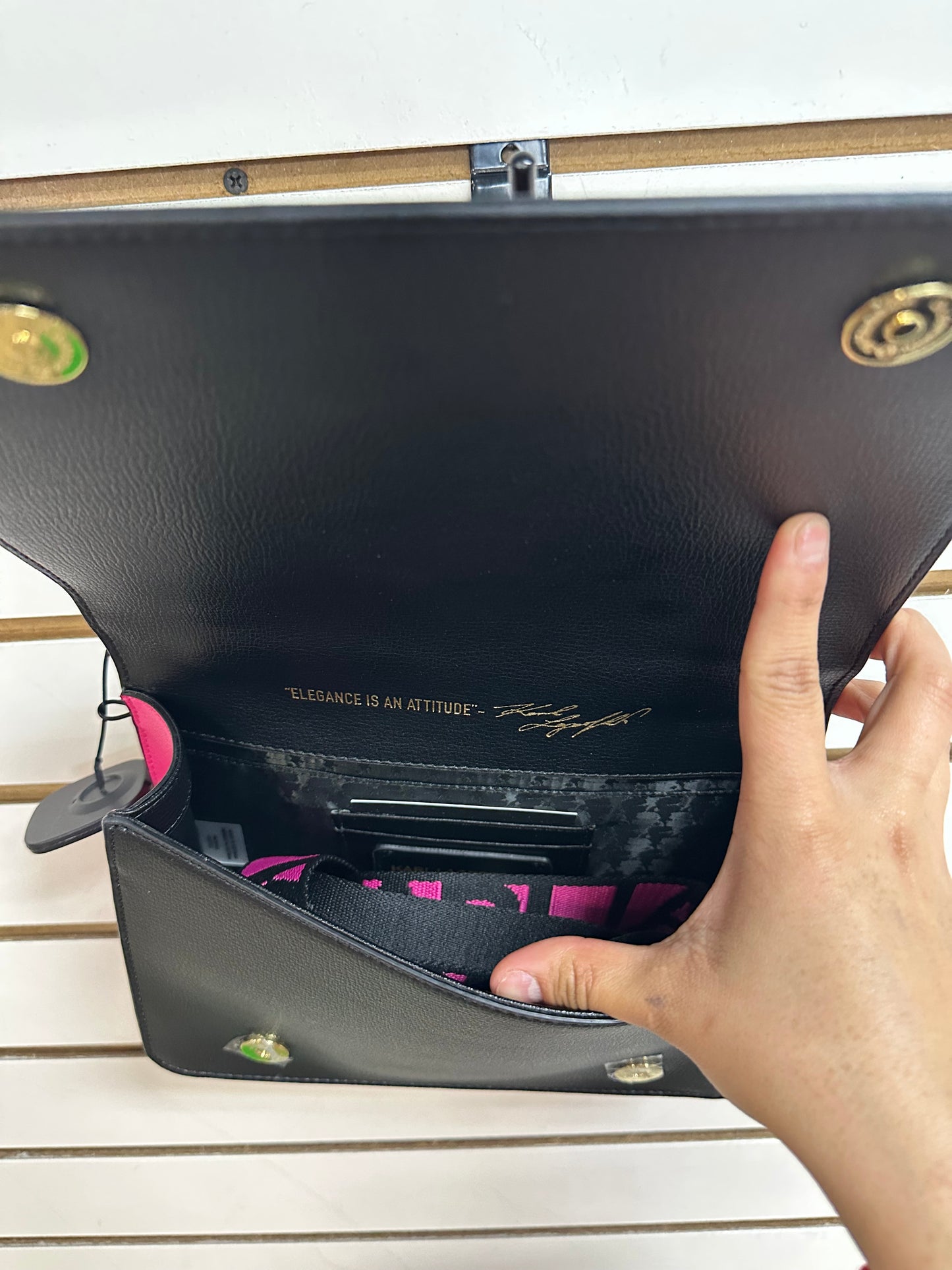 Handbag Designer By Karl Lagerfeld, Size: Medium