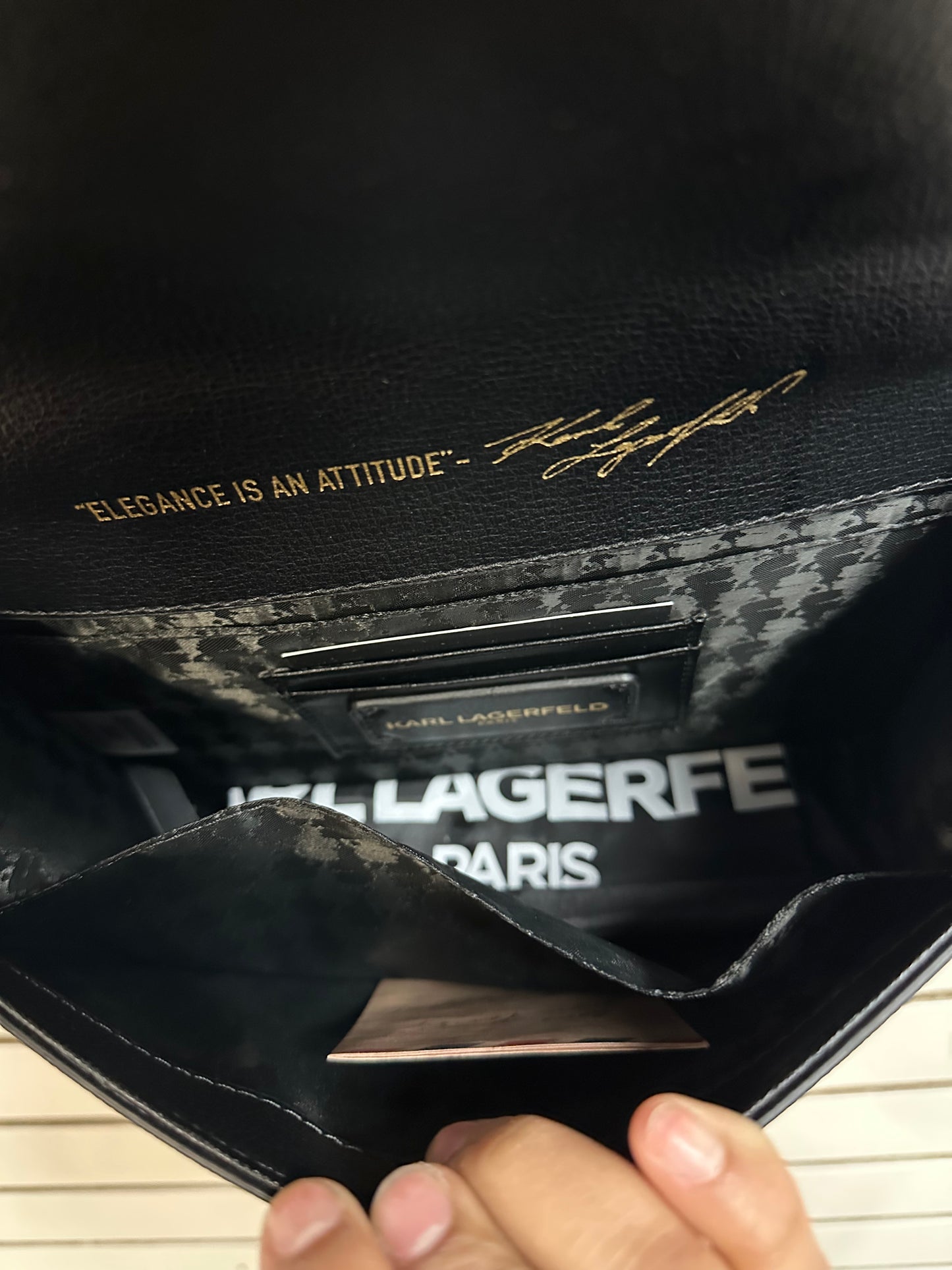 Handbag Designer By Karl Lagerfeld, Size: Medium