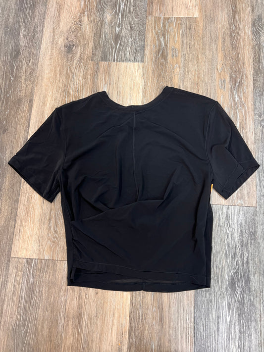 Athletic Top Ss By Lululemon In Black, Size:M