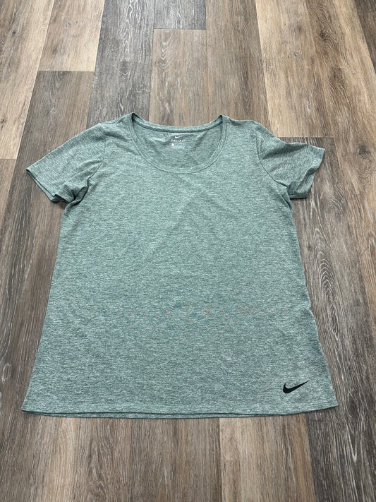 Green Athletic Top Short Sleeve Nike, Size L