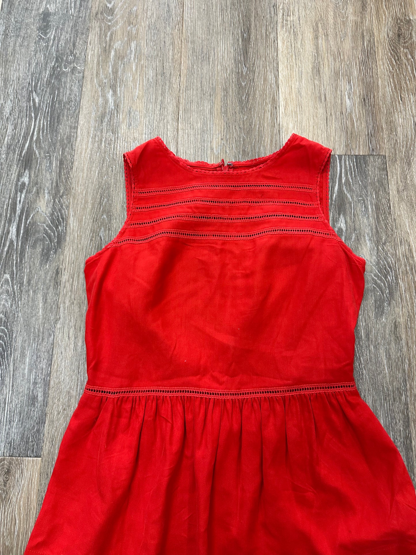 Top Sleeveless By Madewell In Red, Size: Xs