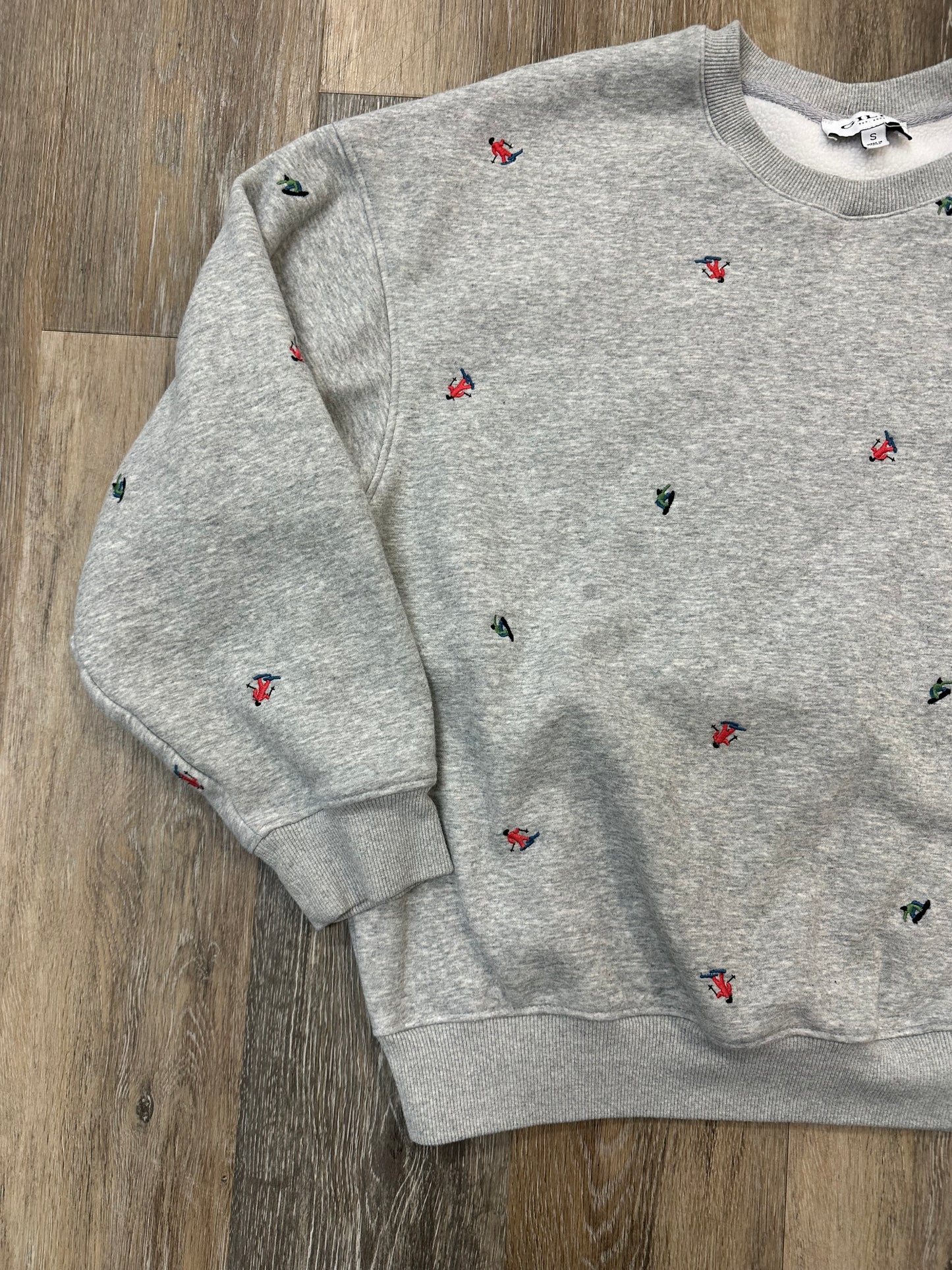 Top Long Sleeve By Gilli In Grey, Size: S