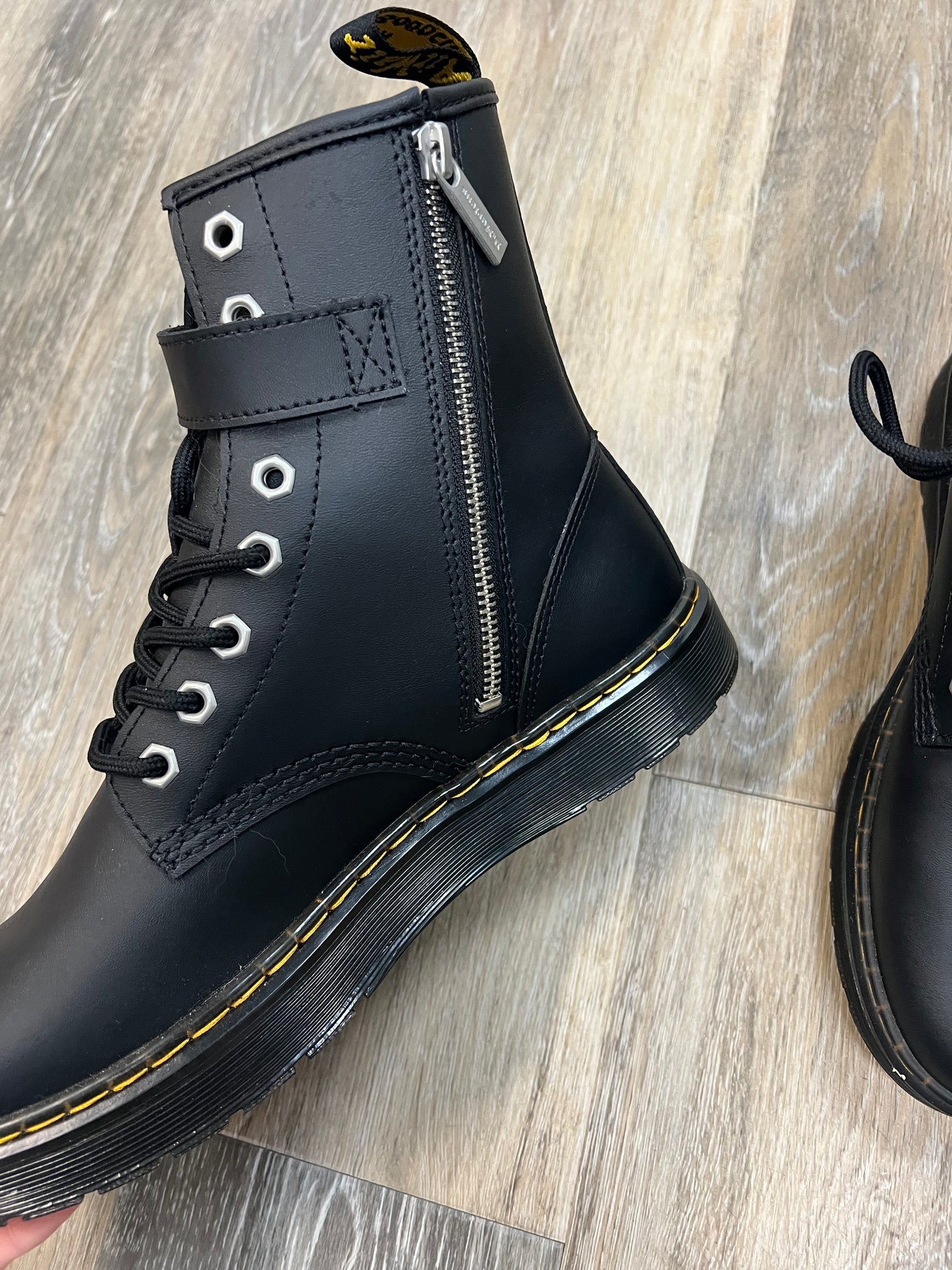 -Boots Ankle Heels By Dr Martens In Black, Size: 10