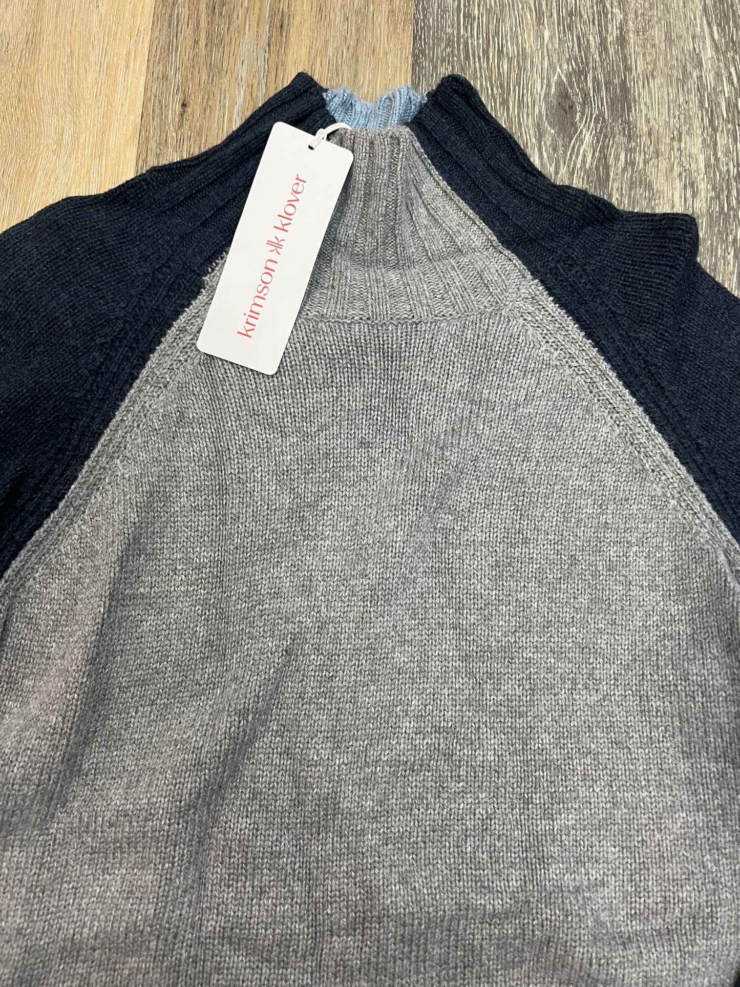 Sweater By KRIMSON KLOVER In Blue & Grey, Size: M