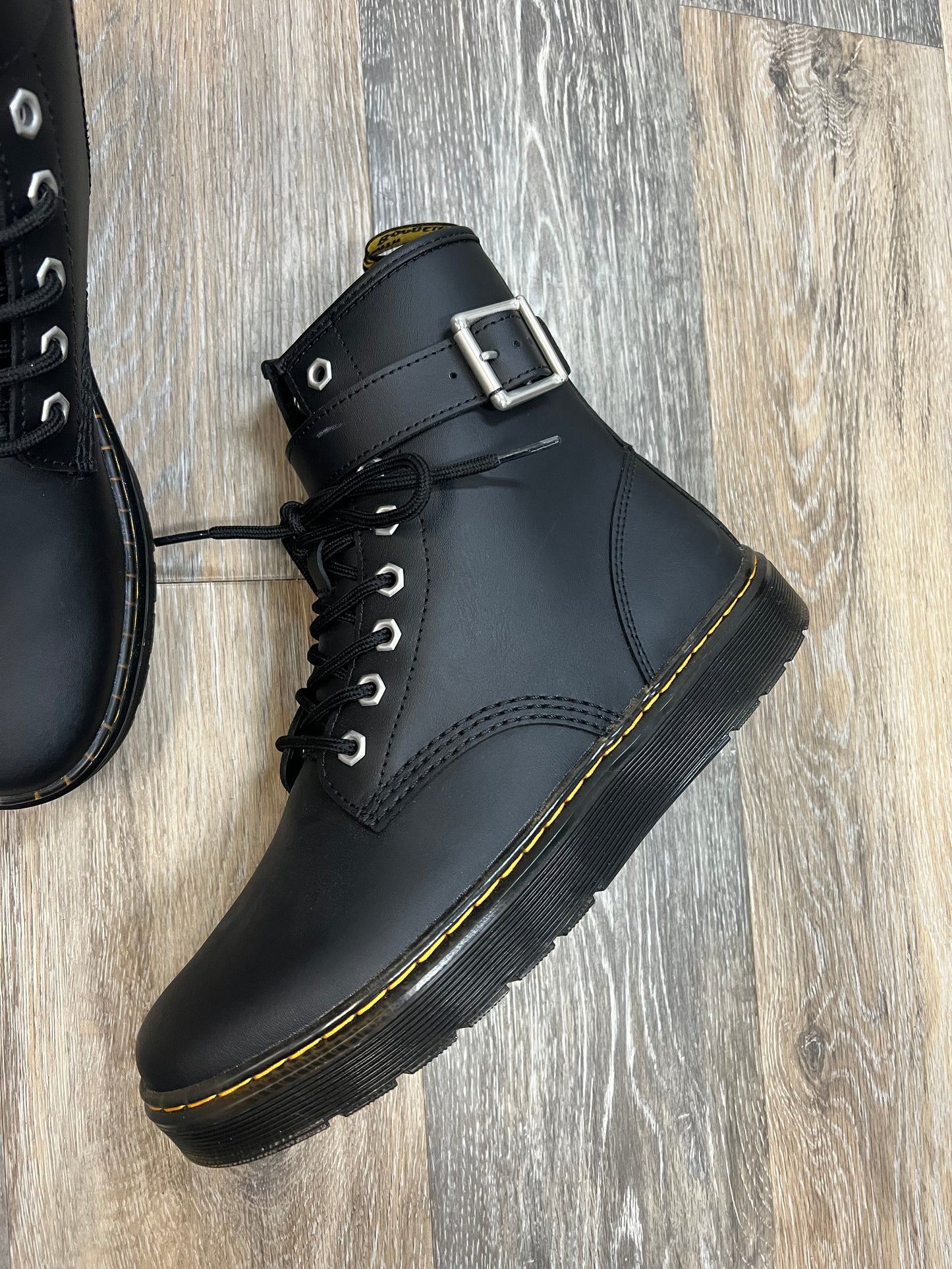 -Boots Ankle Heels By Dr Martens In Black, Size: 10