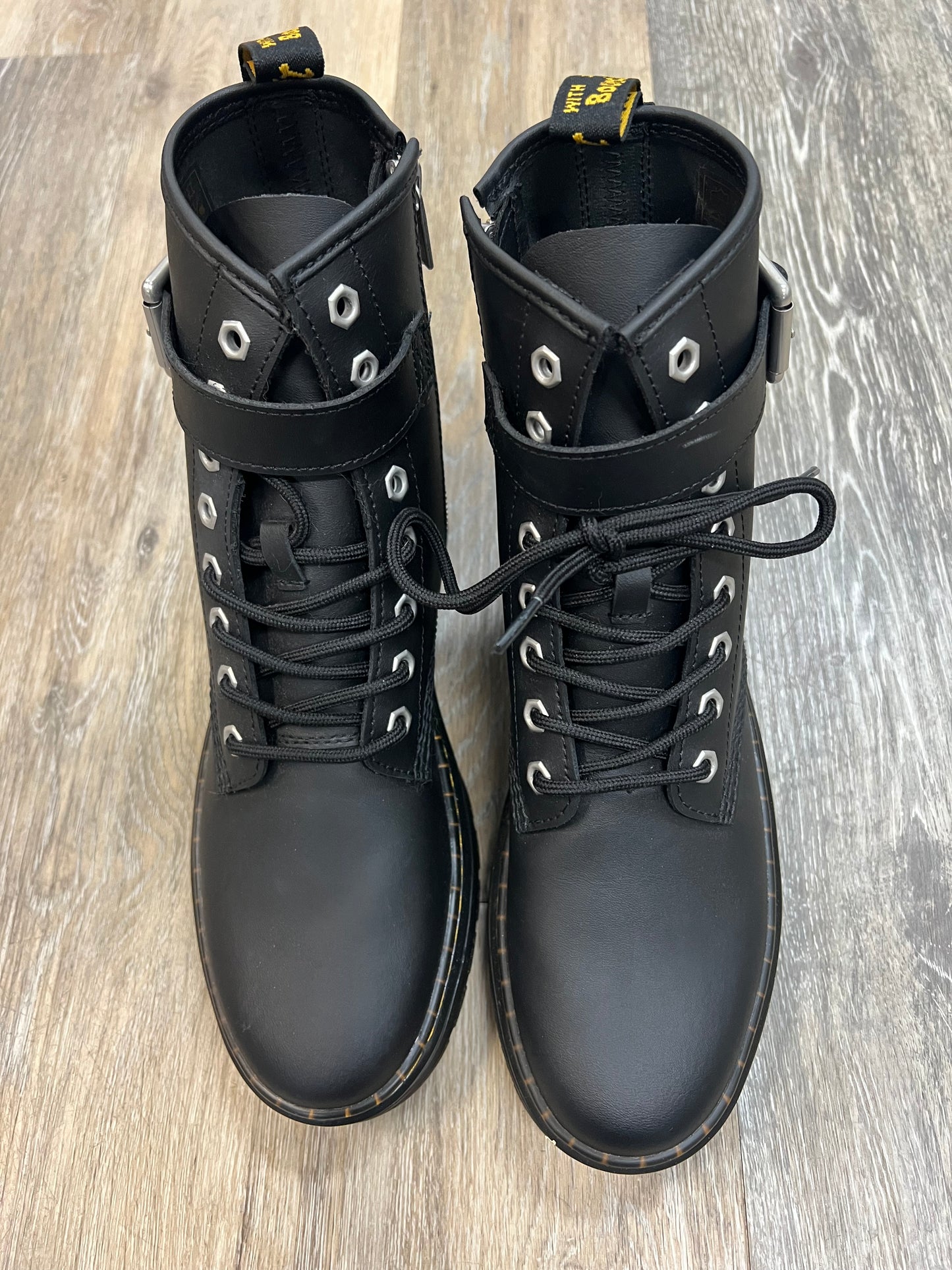 -Boots Ankle Heels By Dr Martens In Black, Size: 10