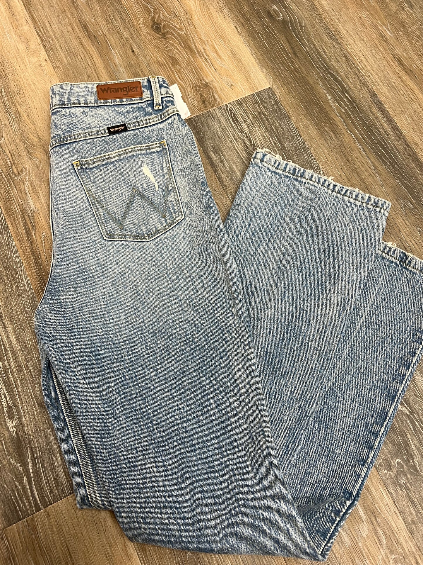 Blue Denim Jeans Boot Cut Wrangler, Size 8/29