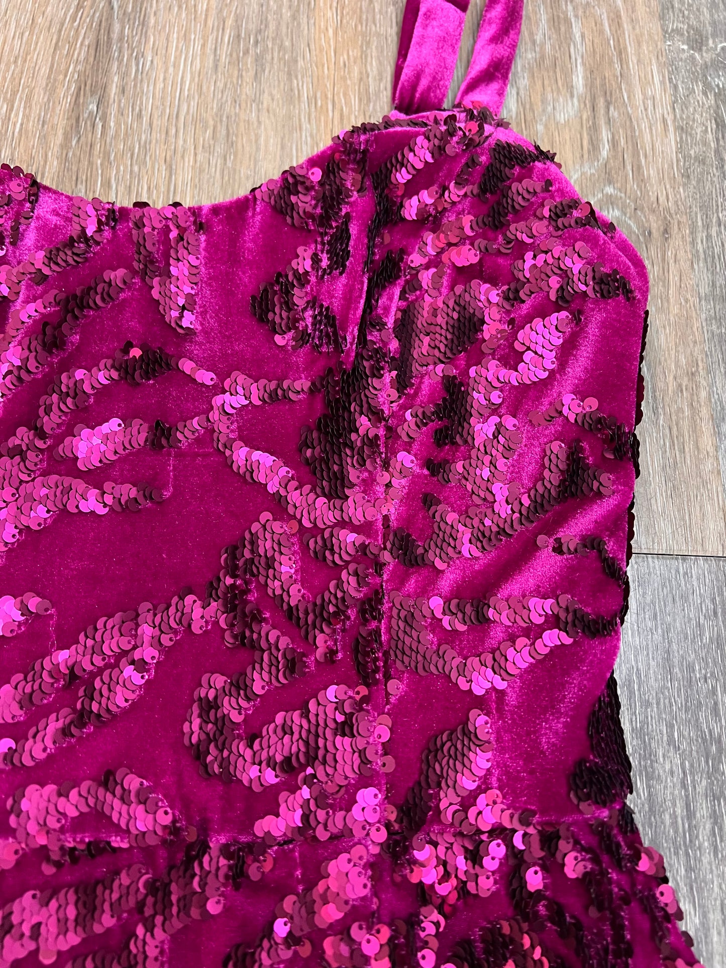 -Dress Party Midi By Dress The Population In Purple, Size: S