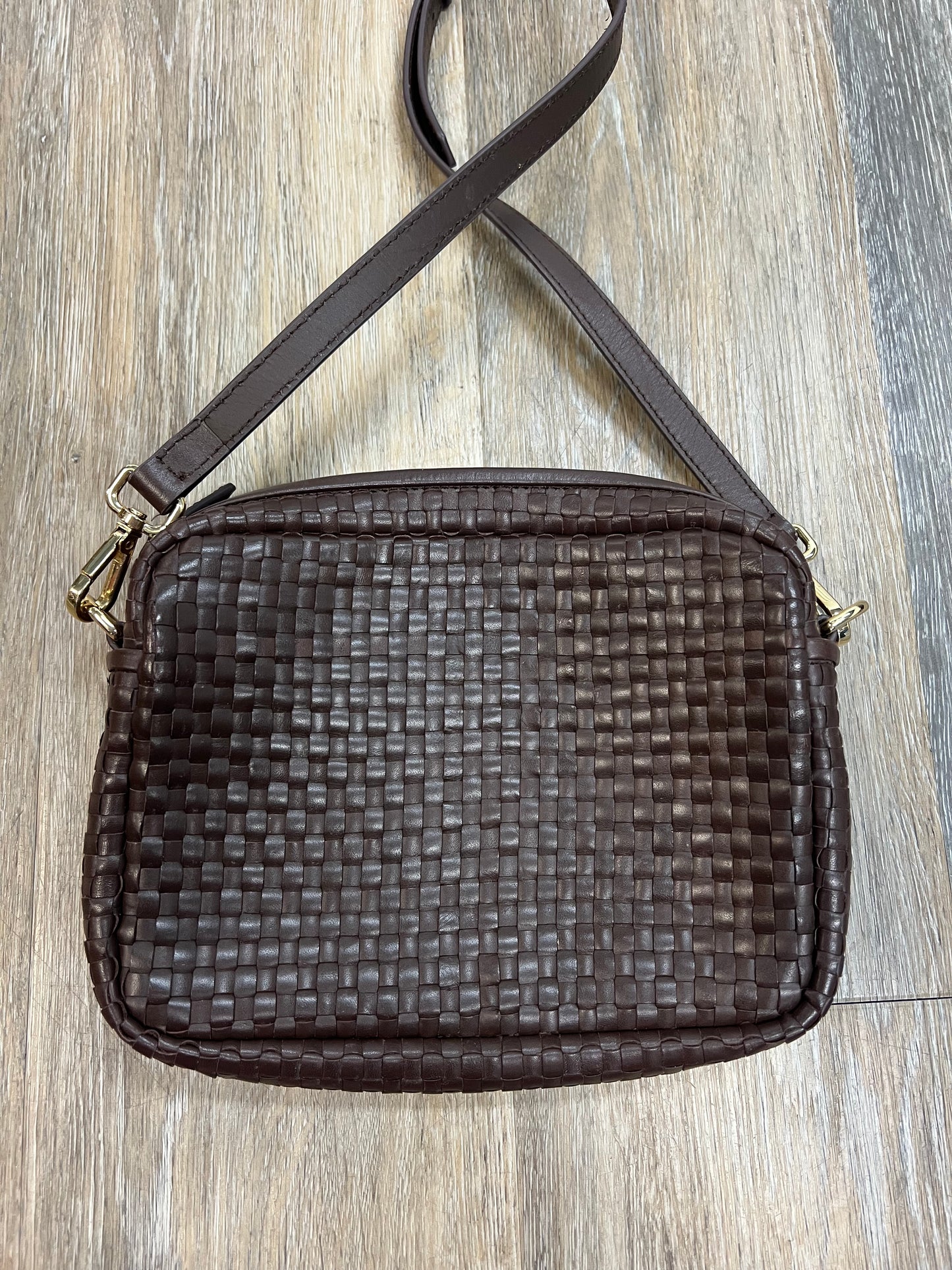 Crossbody Leather By Quince, Size: Small