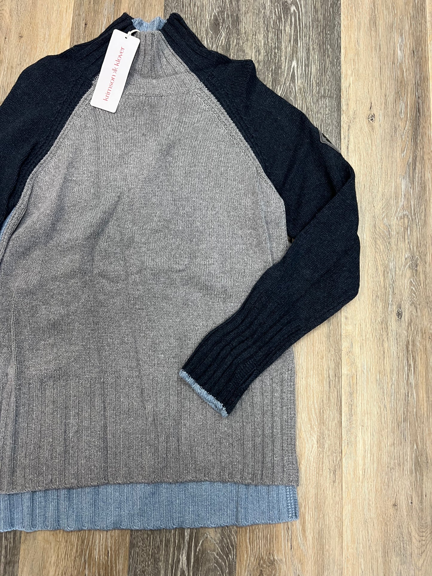 Sweater By KRIMSON KLOVER In Blue & Grey, Size: M