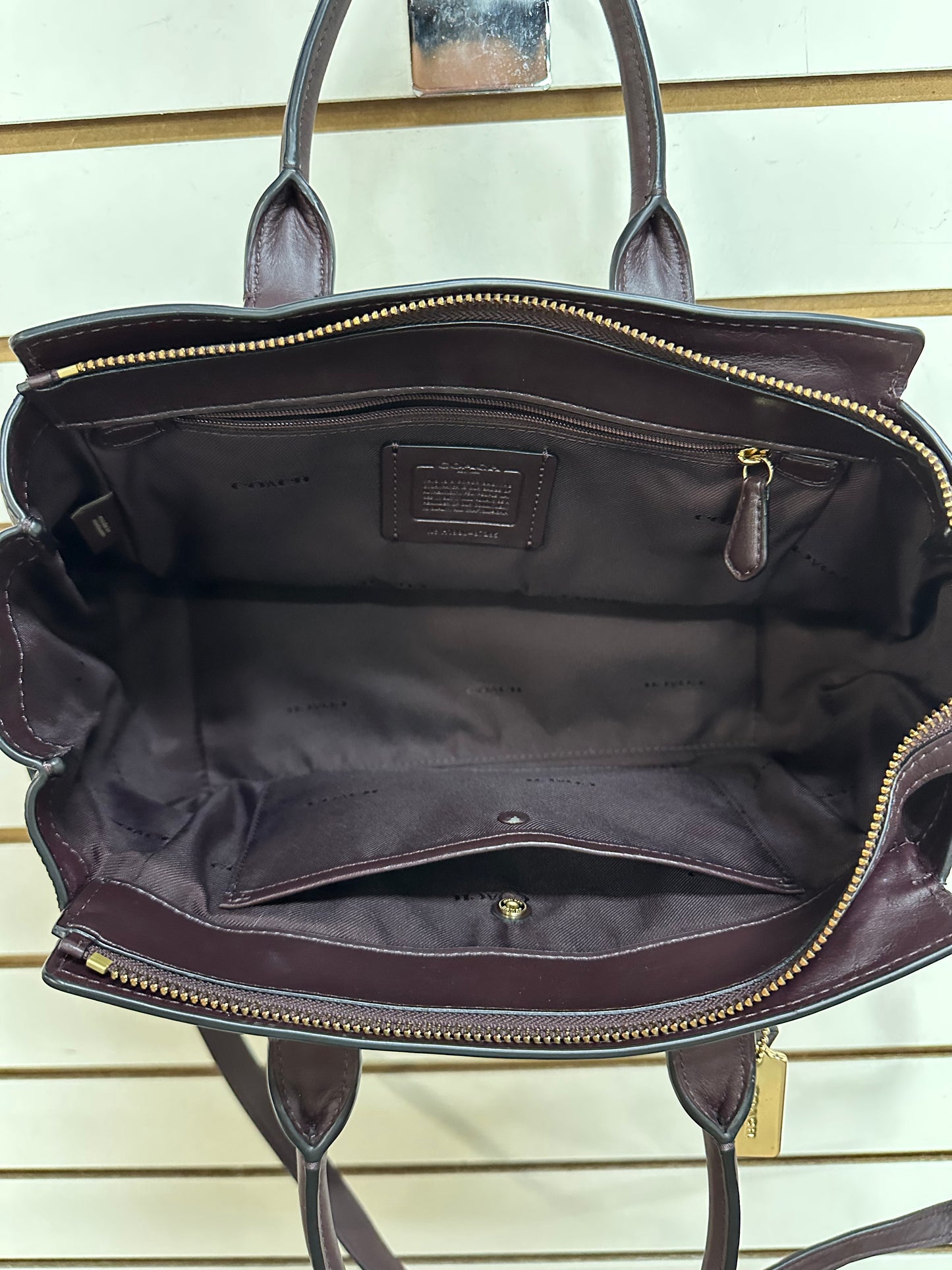 Handbag Designer By Coach, Size: Medium