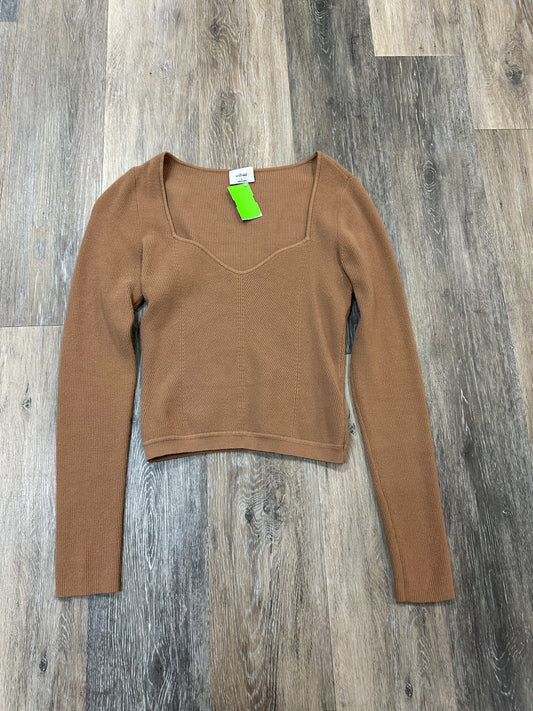 Top Long Sleeve By Wilfred In Tan, Size: S
