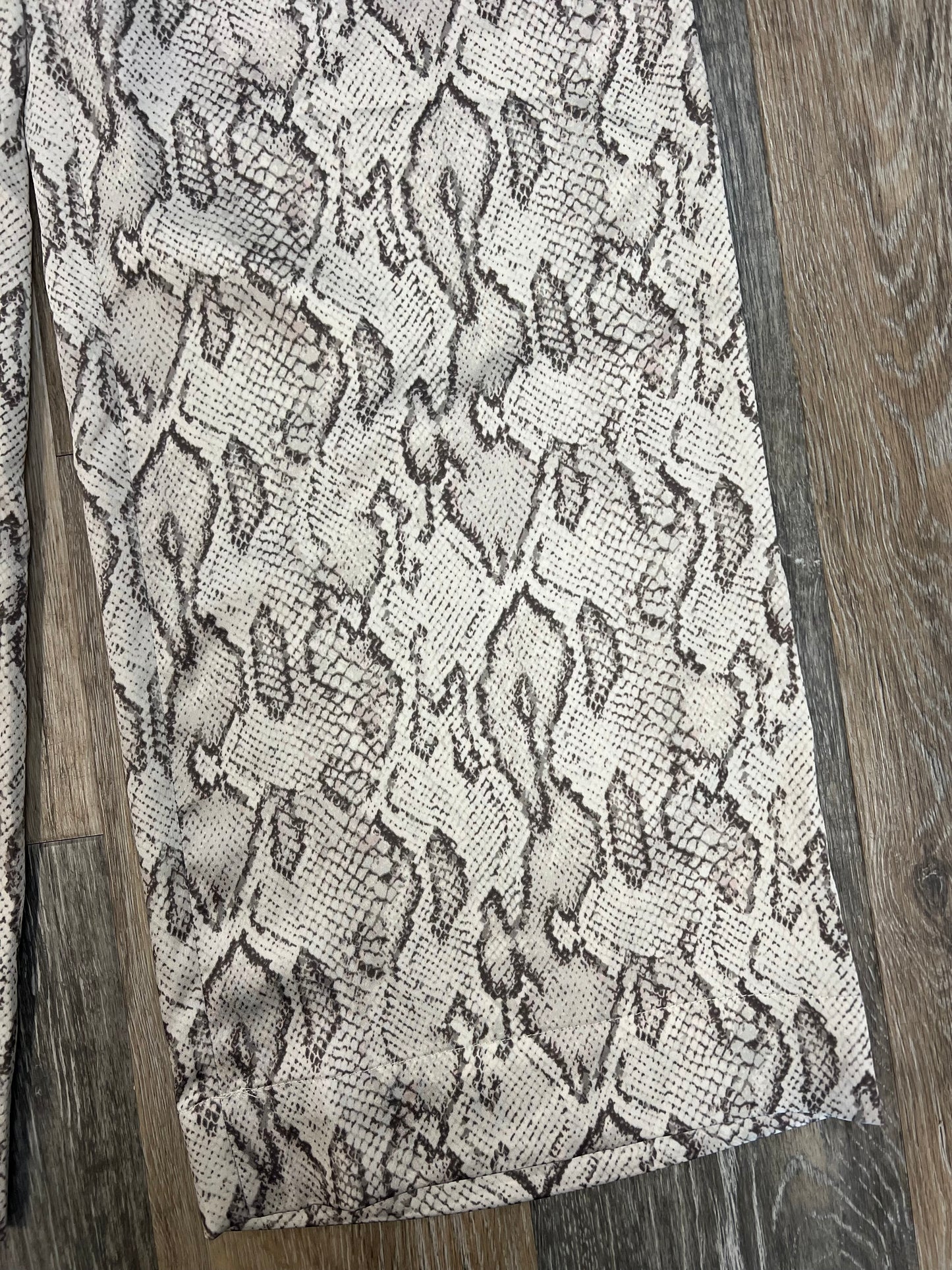 Pants Wide Leg By A New Day In Snakeskin Print, Size: Xs