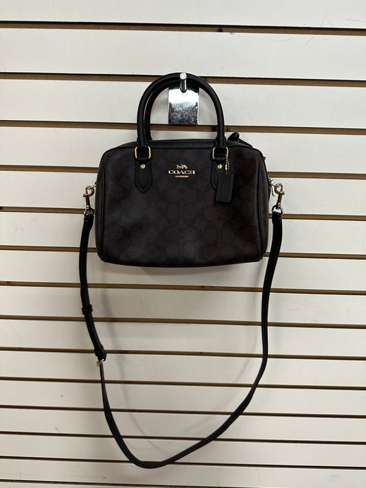 Crossbody Designer By Coach In Brown, Size:Medium