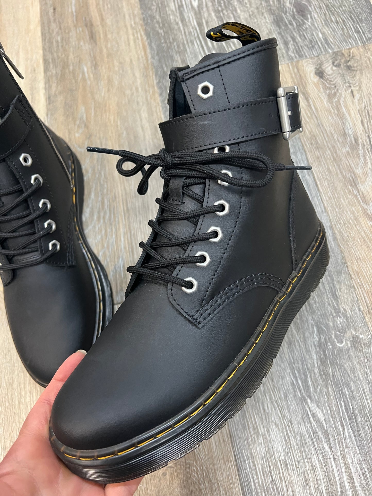 -Boots Ankle Heels By Dr Martens In Black, Size: 10