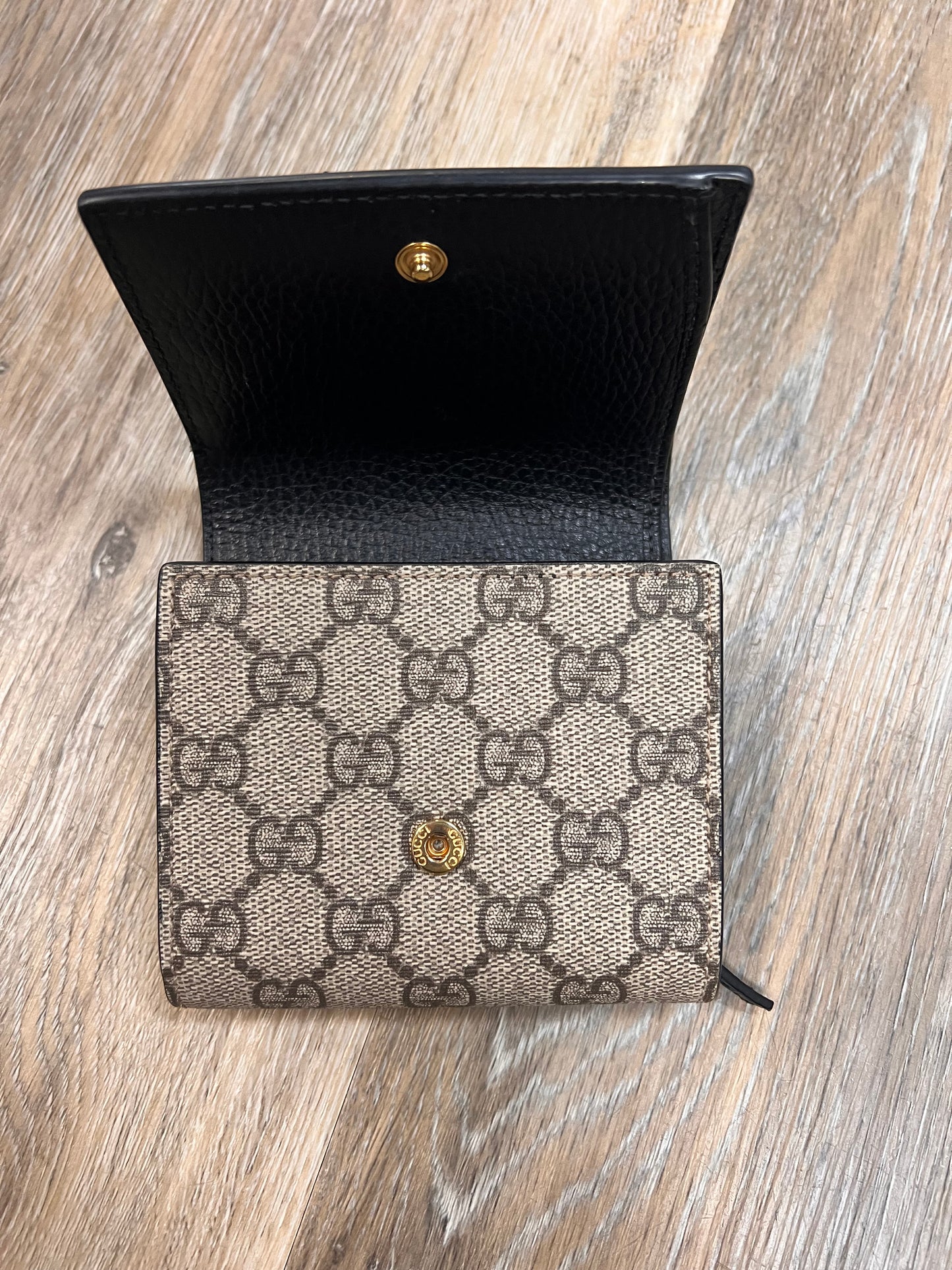 WALLET LUXURY DESIGNER by GUCCI In BLACK, Size: MEDIUM