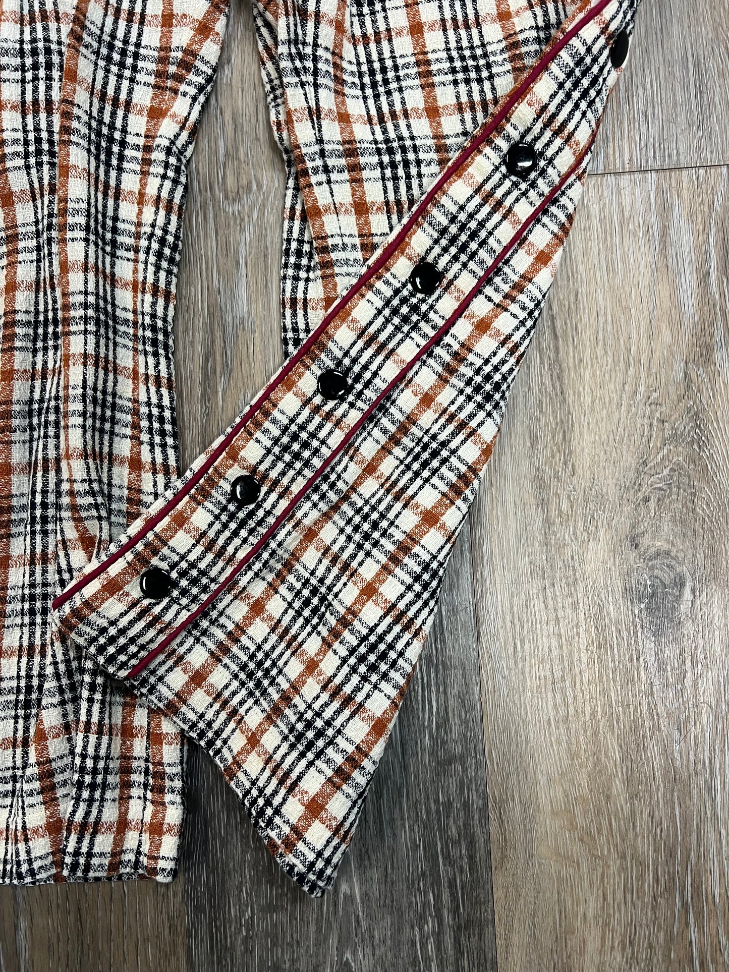 Blazer Set By Free People In Plaid Pattern, Size: S
