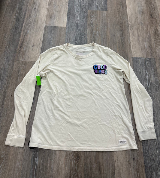 Top Long Sleeve By Life Is Good  Size: L