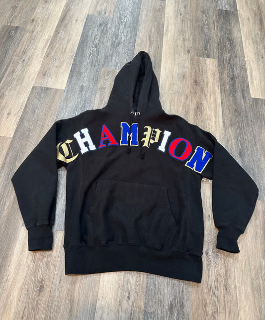 Athletic Sweatshirt Hoodie By Champion  Size: M