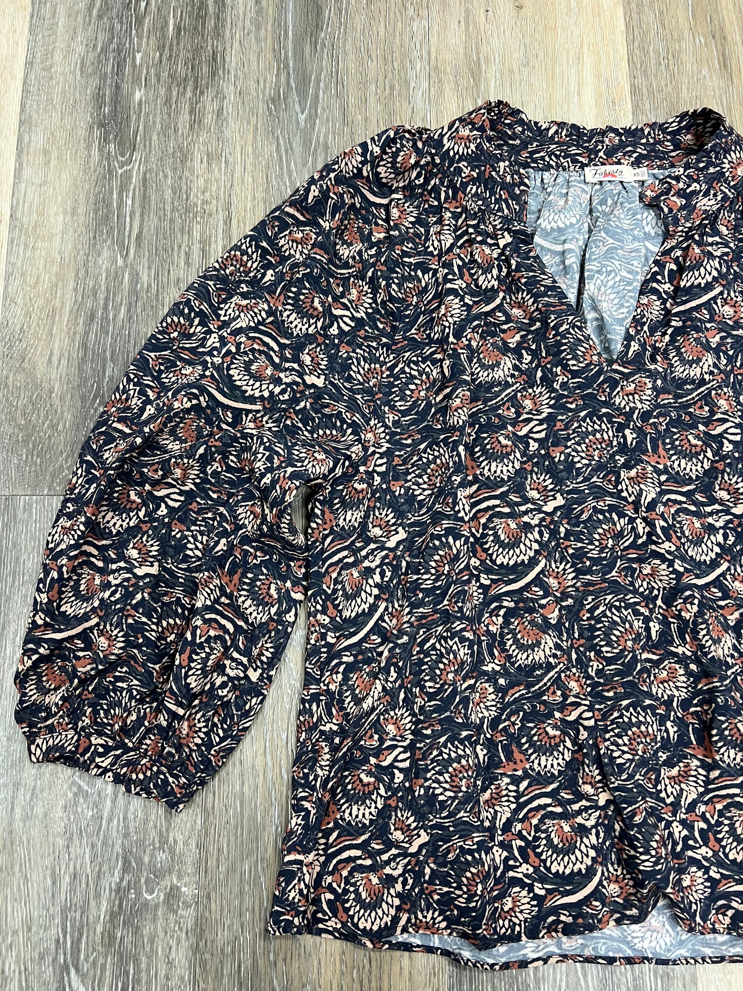 Blouse Long Sleeve By FAHERTY  Size: Xs