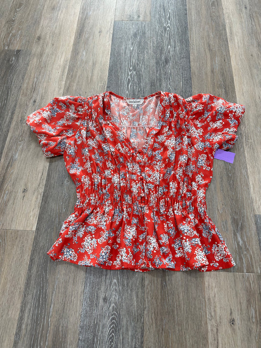 Blouse Short Sleeve By Davi and Dani  Size: S