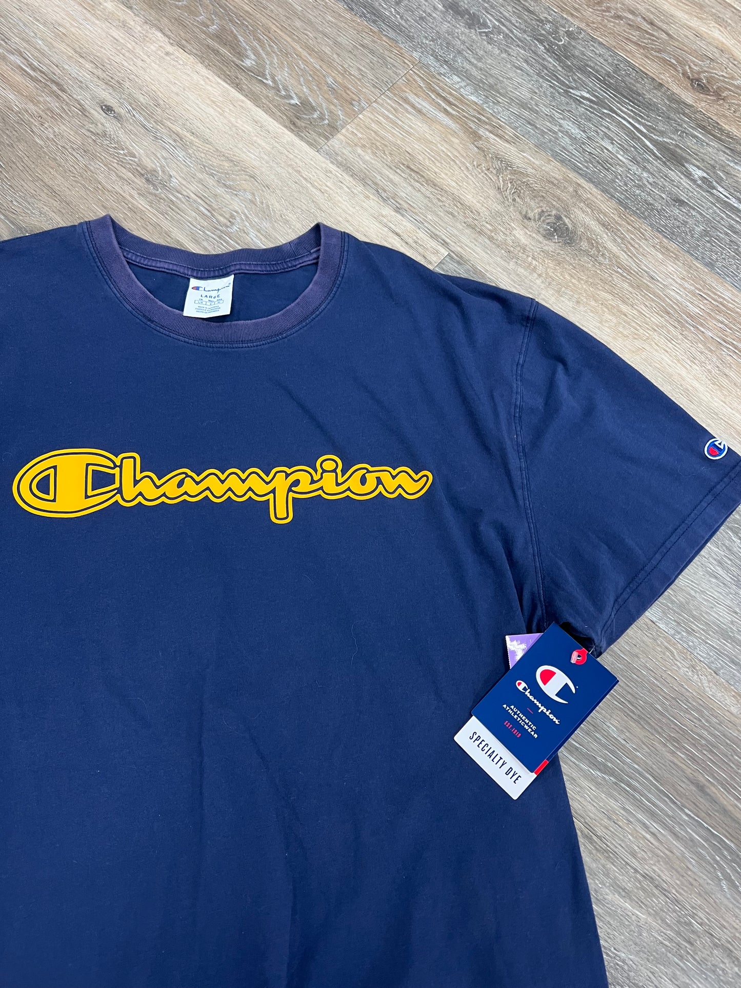 Athletic Top Short Sleeve By Champion  Size: L