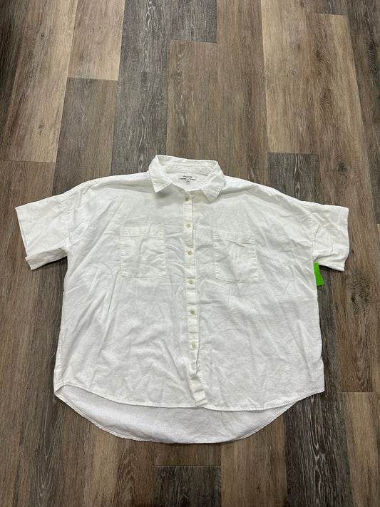 Blouse Short Sleeve By Madewell  Size: L
