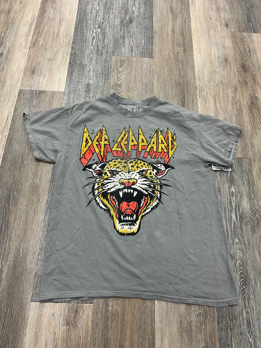 Top Short Sleeve By Def Leppard  Size: S