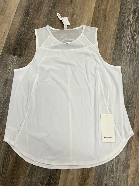 Athletic Tank Top By Lululemon  Size: 18